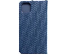 Dėklas Oem Flip case for iPhone 11 Luna Book Carbon mėlynas