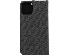 Dėklas Oem Flip case for iPhone 12 / 12 PRO Luna Book Carbon juodas
