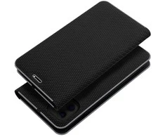 Dėklas Oem Flip case for iPhone 14 PRO Luna Book Carbon juodas