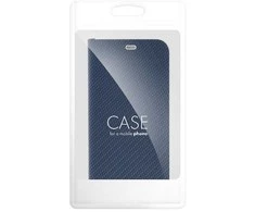 Dėklas Oem Flip case for iPhone 16 PRO MAX Luna Book Carbon mėlynas