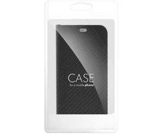 Dėklas Oem Flip case for iPhone 16 PRO MAX Luna Book Carbon juodas