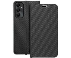 Dėklas Oem LUNA Book Carbon skirtas Samsung Galaxy A05s juodos spalvos