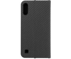 Dėklas Oem LUNA Book Carbon skirtas Samsung Galaxy A10 juodos spalvos