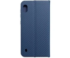 Dėklas Oem LUNA Book Carbon skirtas Samsung Galaxy A10 mėlynos spalvos