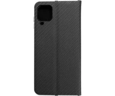 Dėklas Forcell Oem LUNA Book Carbon skirtas Samsung Galaxy A12 / M12 juodos spalvos