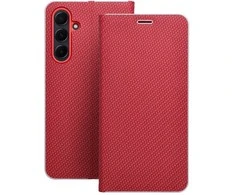 Dėklas Oem LUNA Book Carbon skirtas Samsung Galaxy A20e raudonas