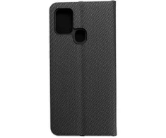 Dėklas Oem LUNA Book Carbon skirtas Samsung Galaxy A21s juodos spalvos