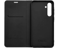Dėklas Oem LUNA Book Carbon skirtas Samsung Galaxy A21s juodos spalvos