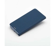 Dėklas Oem LUNA Book Carbon skirtas Samsung Galaxy A41 mėlynos spalvos
