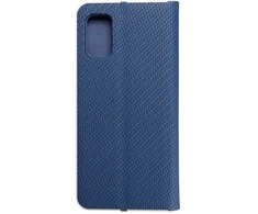 Dėklas Oem LUNA Book Carbon skirtas Samsung Galaxy A41 mėlynos spalvos