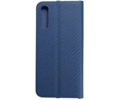 Dėklas Oem LUNA Book Carbon skirtas Samsung Galaxy A50 mėlynos spalvos