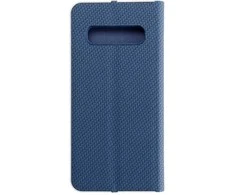 Dėklas Forcell Oem LUNA Book Carbon skirtas Samsung Galaxy S10 mėlynos spalvos