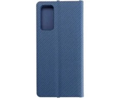Dėklas Forcell Oem LUNA Book Carbon skirtas Samsung Galaxy S20 FE / S20 FE 5G mėlynos spalvos