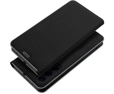 Dėklas Oem LUNA Book Carbon skirtas Samsung Galaxy S24 FE juodos spalvos