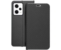 Dėklas Oem LUNA Book Carbon skirtas Xiaomi Redmi Note 12 Pro 5G juodos spalvos