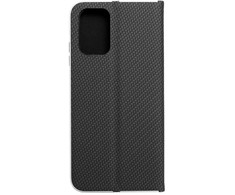 Dėklas Forcell Oem LUNA Book Carbon skirtas Xiaomi Redmi Note 10 / 10S juodos spalvos