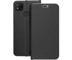 Dėklas Forcell Oem LUNA Book Carbon skirtas Xiaomi Redmi 9C / 9C NFC juodos spalvos