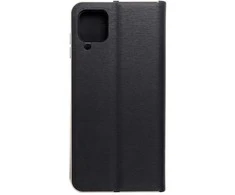 Dėklas Forcell Oem LUNA Book Gold skirtas Samsung Galaxy A12 / M12 juodos spalvos