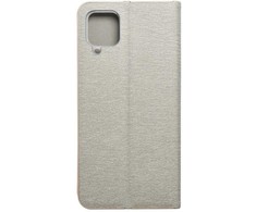 Dėklas Forcell Oem LUNA Book Gold skirtas Samsung Galaxy A12 / M12 sidabro spalvos
