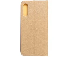 Dėklas Oem LUNA Book Gold skirtas Samsung Galaxy A50 aukso spalvos