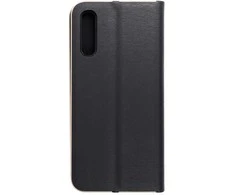 Dėklas Oem LUNA Book Gold skirtas Samsung Galaxy A50 juodos spalvos