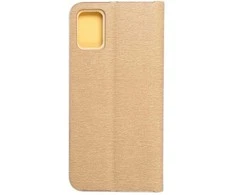 Dėklas Oem LUNA Book Gold skirtas Samsung Galaxy A51 aukso spalvos