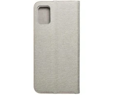 Dėklas Oem LUNA Book Gold skirtas Samsung Galaxy A51 sidabro spalvos