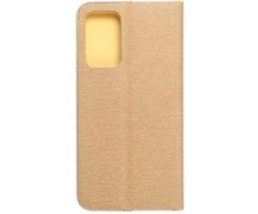 Dėklas Forcell Oem LUNA Book Gold skirtas Samsung Galaxy A52 5G / A52 LTE ( 4G ) / A52s 5G aukso spalvos
