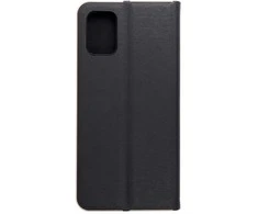 Dėklas Oem LUNA Book Gold skirtas Samsung Galaxy A71 juodos spalvos