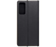 Dėklas Oem LUNA Book Gold skirtas Samsung Galaxy S20 FE / S20 FE 5G juodos spalvos