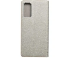 Dėklas Oem LUNA Book Gold skirtas Samsung Galaxy S20 FE / S20 FE 5G sidabro spalvos