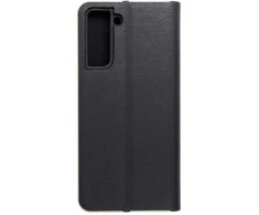 Dėklas Forcell Oem LUNA Book Gold skirtas Samsung Galaxy S21 juodos spalvos