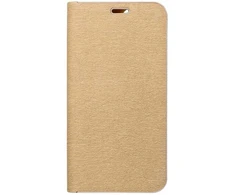 Dėklas Oem LUNA Book Gold skirtas Xiaomi Redmi 13C / POCO C65 aukso spalvos