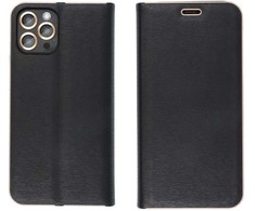 Dėklas Oem LUNA Book Gold skirtas Xiaomi Redmi Note 13 PRO 5G juodos spalvos