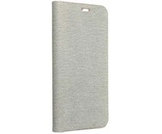 Dėklas Oem LUNA Book Gold skirtas Xiaomi Redmi Note 13 PRO 4G / POCO M6 Pro 4G sidabro spalvos