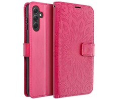 Telefono dėklas Oem MEZZO Book skirtas Samsung A34 5G, rožinės spalvos