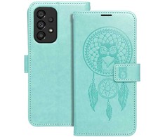 Forcell Oem MEZZO Book dėklas skirtas Samsung Galaxy A52 5G / A52 LTE ( 4G ) / A52s 5G dreamcatcher žalios spalvos