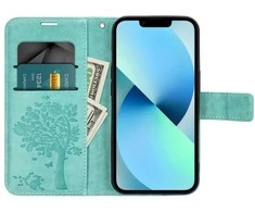 Telefono dėklas Oem MEZZO Book skirtas Samsung A54 5G, žalios spalvos