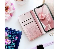 Forcell Oem MEZZO Book dėklas skirtas Samsung Galaxy S20 FE / S20 FE 5G mandala rožinio aukso spalvos