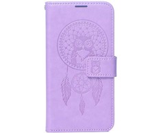 Oem MEZZO Book dėklas skirtas Samsung Galaxy S23 dreamcatcher violetinės spalvos