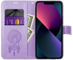 Forcell Oem MEZZO Book dėklas skirtas Xiaomi Redmi 13C / POCO C65 dreamcatcher violetinės spalvos