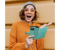 Forcell Oem MEZZO Book dėklas skirtas Xiaomi Redmi 9C / 9C NFC mandala žalios spalvos