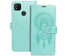 Forcell Oem MEZZO Book dėklas skirtas Xiaomi Redmi 9C / 9C NFC dreamcatcher žalios spalvos