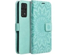 Forcell Oem MEZZO Book dėklas skirtas Xiaomi Redmi Note 11 Pro / 11 Pro 5G mandala žalios spalvos