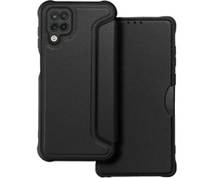 Dėklas Oem RAZOR Book skirtas Samsung Galaxy A12 / M12 juodos spalvos