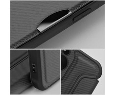 Dėklas Oem RAZOR Book skirtas Samsung Galaxy S24 juodos spalvos