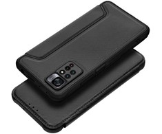 Dėklas Oem RAZOR Book skirtas Xiaomi Redmi Note 11 Pro / 11 Pro 5G juodos spalvos