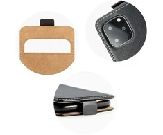 Oem SLIM FLEXI FRESH Flip dėklas skirtasSamsung Galaxy S24 FE juodos spalvos