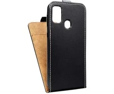 Oem SLIM FLEXI FRESH Flip dėklas skirtas Samsung Galaxy M21 juodos spalvos