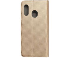 Dėklas Oem SMART CASE Book skirtas Samsung Galaxy A20e aukso spalvos